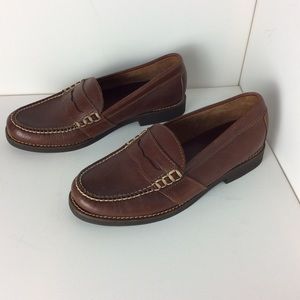 Ralph Lauren Polo Sport Brown Penny Loafers 8.5 D